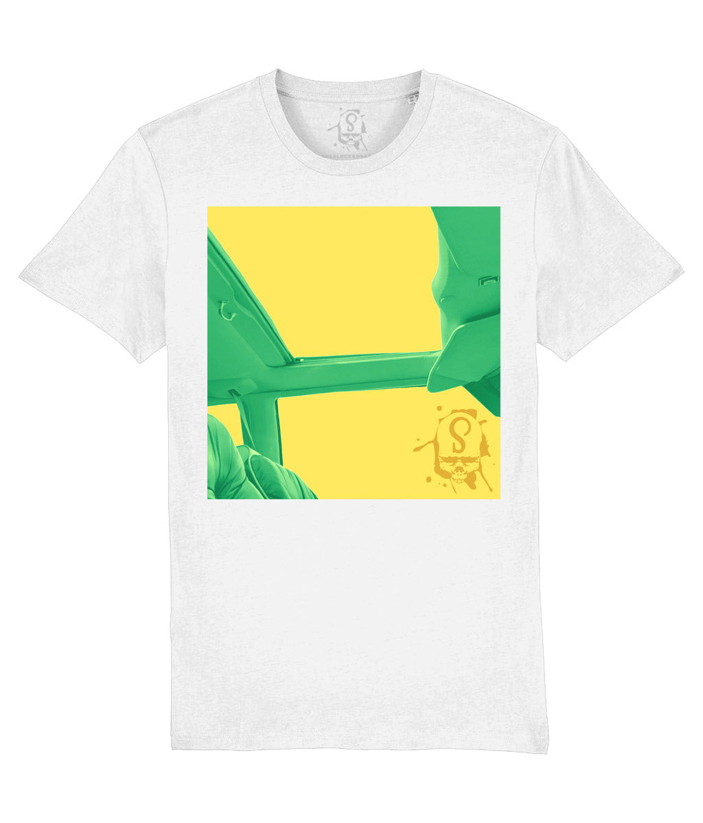 Sherlock Bones "I Won A Car In LA" Artwork T-Shirt (White)