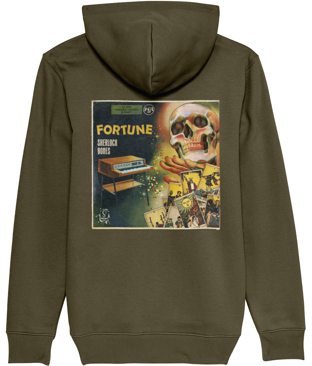 Sherlock Bones "Fortune" Artwork Hoodie (Dark Khaki)