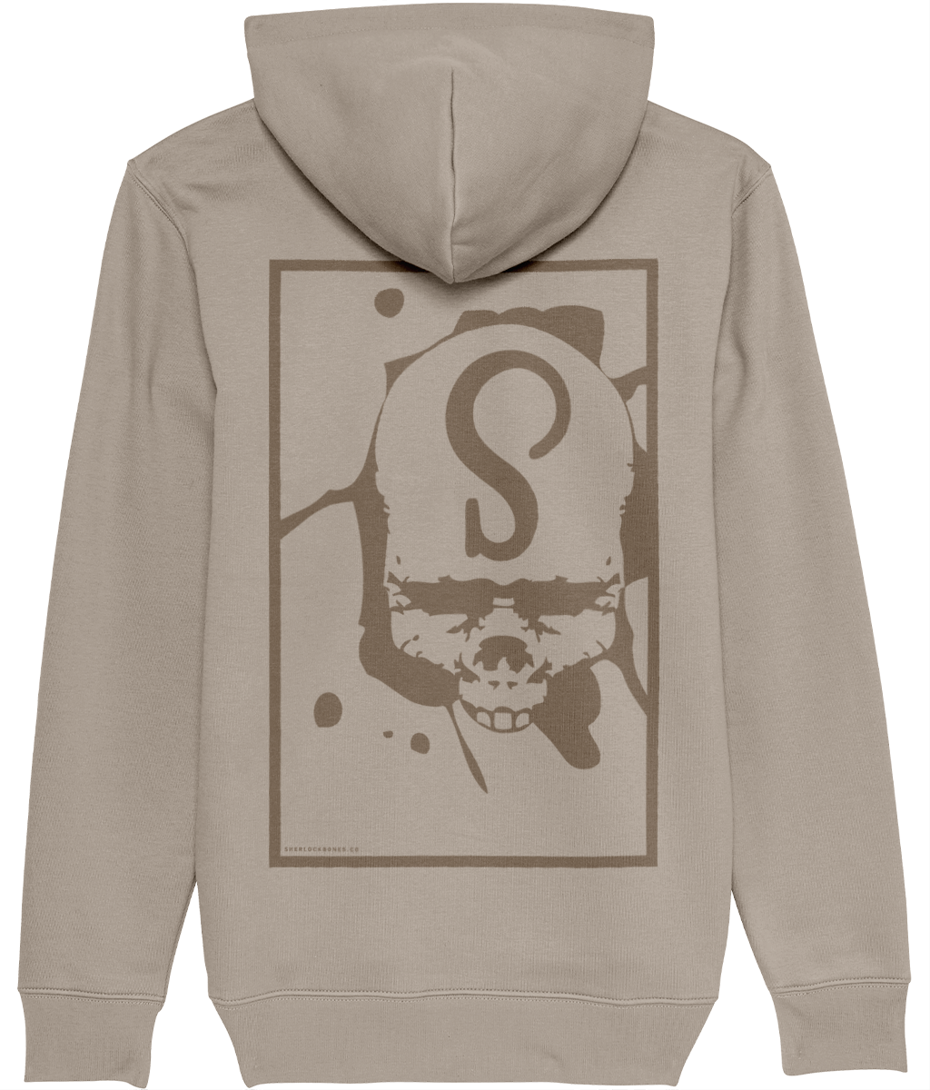 Sherlock Bones "Skull Stamp" Hoodie (Khaki/Brown)