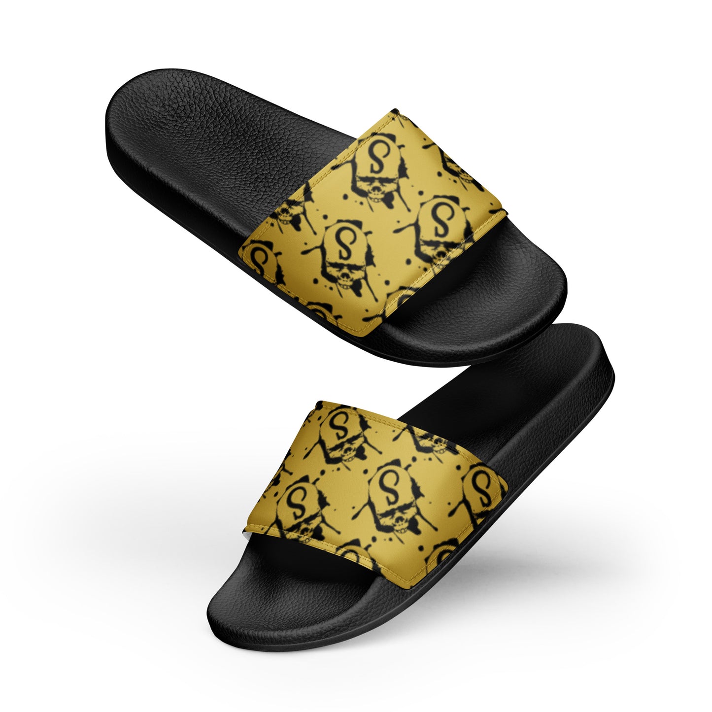 Sherlock Bones - Easy Slides (Men's) - Black & Gold